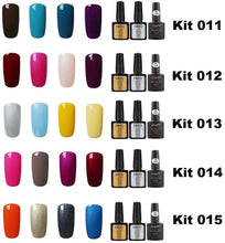 Carica l&#39;immagine nel visualizzatore di Gallery, Elite99 Smalto Semipermente per Unghie in Gel UV LED 7pzs Colori con Base Coat Top Coat Lucido Top Coat Matte Kit per Manicure Smalti Gel per Unghie Soak Off - Set 001