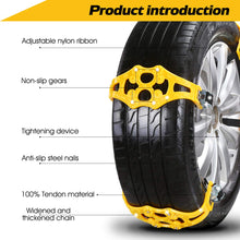 Carica l&#39;immagine nel visualizzatore di Gallery, BACKTURE Catene da Neve, 8pcs Catena Antiscivolo Universale per Auto/SUV,...