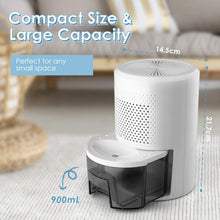 Carica l&#39;immagine nel visualizzatore di Gallery, Amzdeal 900ML Deumidificatore per Casa- Spegnimento Automatico,... - Ilgrandebazar