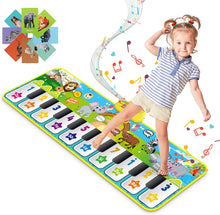 Carica l'immagine nel visualizzatore di Gallery, RenFox Tappetino per Pianoforte, Tappeto Musicale da Ballo Animali con 10 Tasti e 42 Suoni per Bambine di 1 2 3 Anni, Giocattoli Educativi Regali per Compleanni, Natale giocattoli per bambini