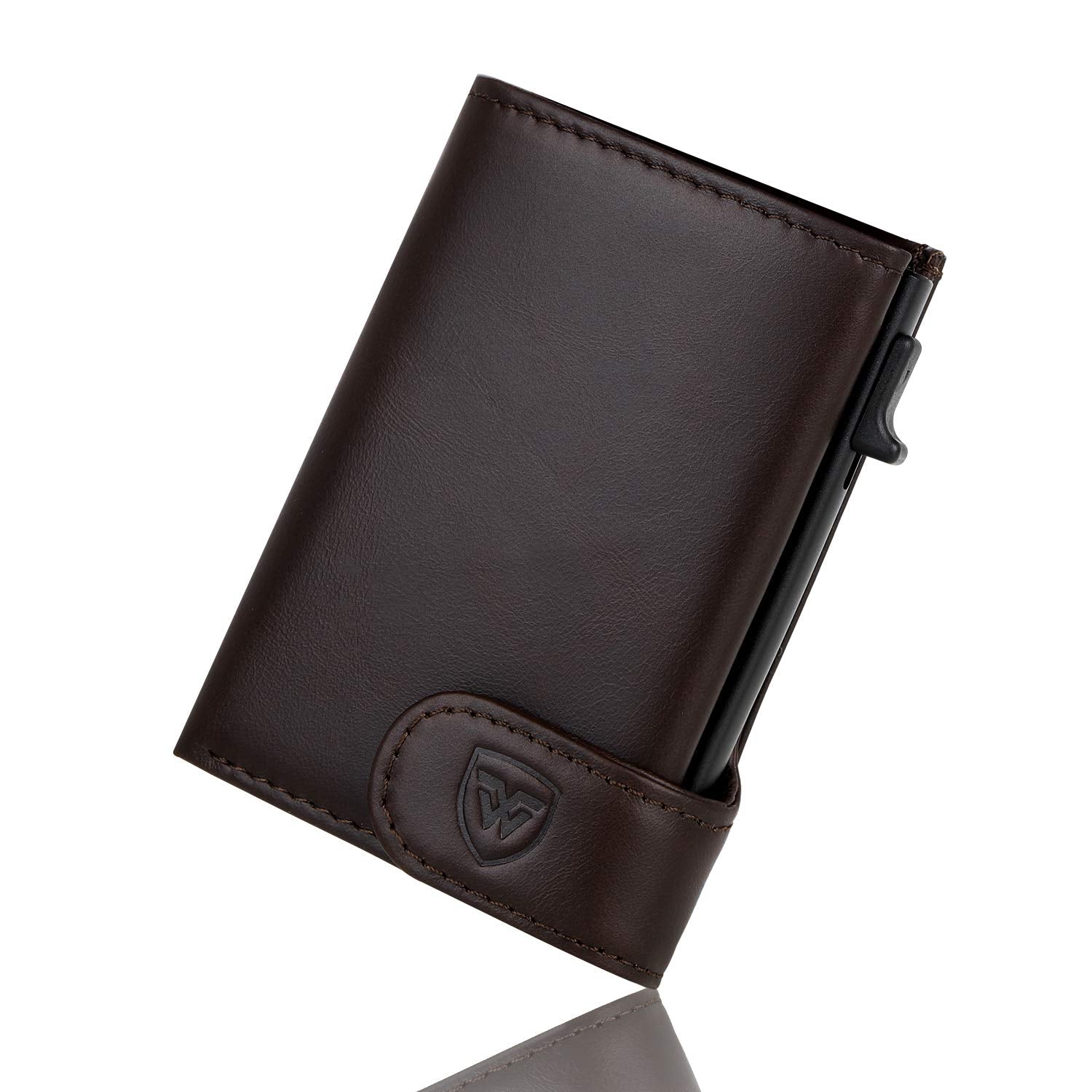 Compatto, Con Scomparti Carte, Banconote E Fascia Elastica