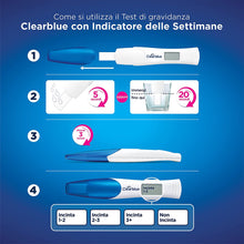 Carica l&#39;immagine nel visualizzatore di Gallery, Clearblue Test di Gravidanza Digitale con Indicatore delle Settimane - Pacco con 2 test