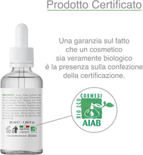 Carica l'immagine nel visualizzatore di Gallery, Siero Viso Antimacchie BIO CERTIFICATO da 50 ml ad Azione Intensiva. Agisce su tutti i tipi di macchie (sole, acne, età, squilibri ormonali) e ne previene la formazione 100% Made in Italy