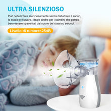 Carica l&#39;immagine nel visualizzatore di Gallery, Aerosol Portatile Silenzioso, AU YAT Macchina Aerosol Adulti, USB-C Ricaricabile Aerosol Portatile con 2 Maschere e Boccaglio, 2 Modalità Regolabili, Aerosol Ultrasuoni per Viaggi e Uso Domestico