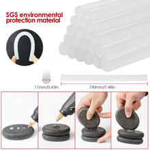 Carica l'immagine nel visualizzatore di Gallery, LeaderPro 60W Pistola a Caldo Per Colla con Borsa per Attrezzi, 20 Pezzi Stick di Colla 11mm/19cm, Filo 1.4m, Per Fai Da Te Arti/Imballaggie/Piccole Casa/Ufficio Riparazioni, Nero