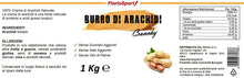 Carica l'immagine nel visualizzatore di Gallery, FlorioSport, Burro di Arachidi Crunchy, 1000 g Burro di Arachidi Ricco di Pezzi di Arachidi - Croccante e 100% Naturale - Peanut Butter - Adatto per Vegetariani - Senza Zuccheri e Sale Aggiunto.