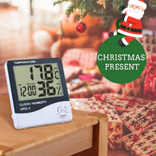 Carica l&#39;immagine nel visualizzatore di Gallery, ESYNiC 4PZ 3 in 1 Igrometro Termometro Digitale con Display LCD 4pz Nero - Ilgrandebazar