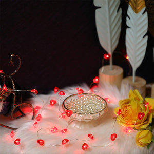 Luci della Stringa del Cuore, 10ft 40 LED Batteria Decorazione Di San... - Ilgrandebazar