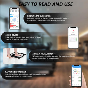 Bilancia Pesapersone Digitale, Bilancia Impedenziometrica Professionale, Bilancia Massa Magra e Grassa Per Misurazione di Pesa Persone, BMI, Massa Muscolare o Ossea