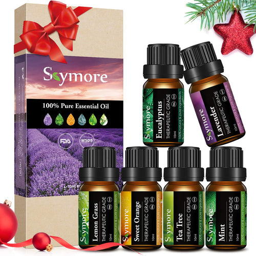 Skymore Set 6x10 ml di Oli Essenziali Puri, per Diffusori 15*10