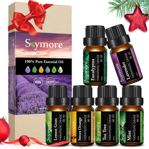 Skymore Set 6x10 ml di Oli Essenziali Puri, per Diffusori 15*10