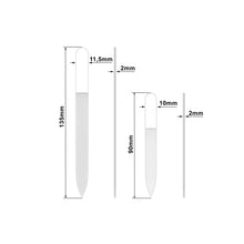 Carica l&#39;immagine nel visualizzatore di Gallery, Mont Bleu Set di 2 lime per unghie in vetro - vero cristallo Boemia...