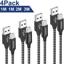 Carica l'immagine nel visualizzatore di Gallery, QGhappy Cavo Micro USB,[3Pezzi:,2m] Nylon USB Android...