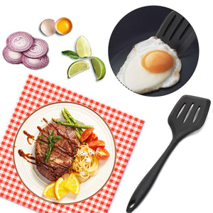 joyoldelf Set da Cucina in Silicone 5 Pezzi - Spatole, 11.4*3.2*3.9, Nero - Ilgrandebazar