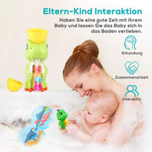 Carica l'immagine nel visualizzatore di Gallery, BeebeeRun Baby Bath Toy Giocattolo da Bagno di Dinosauro con Dino Bath Libro Fontana di Dinosauro Giocattolo da Bagno Gioco per Bambini Bambini Ragazzi Ragazze 1 2 3 4 Anni