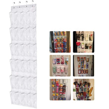 Carica l&#39;immagine nel visualizzatore di Gallery, MaidMAX - Scarpiera Dietro Porta, Tasche Portaoggetti 24 tasche, Bianco - Ilgrandebazar