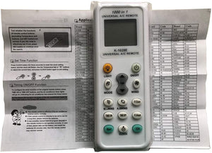 Telecomando Universale per Condizionatori Climatizzatori Compatibile con MITSUBISHI TOSHIBA HITACHI FUJITSU PANASONIC LG SHARP SAMSUNG SANYO, con Schermo Retroilluminato