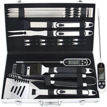Carica l&#39;immagine nel visualizzatore di Gallery, Romanticist 20pc Utensili Barbecue in Acciaio 44 x 8.8 x 19 cm, 20PCS - Ilgrandebazar