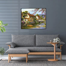 Carica l'immagine nel visualizzatore di Gallery, Tyrkuiy Dipingi con i Numeri per Adulti con Cornice, Pittura a Olio Fai da Te su Tela con 3 Pezzi di pennelli Arti Artigianali per la Decorazione della Parete di casa-16 x 20 pollici-F004 Ponte Di Pietra con cornice