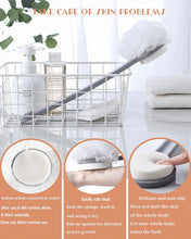 Carica l'immagine nel visualizzatore di Gallery, LIBRNTY Spazzola da Bagno,Manico Lungo Spazzola da Bagno 2 in 1 Spazzola da Bagno per Rimuovere la cheratina,Migliorare la circolazione e la Salute della Pelle,Spazzola Bagno Schiena (grigio)