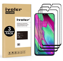 Carica l'immagine nel visualizzatore di Gallery, VGUARD [3 Pack] Pellicola Vetro Temperato per Samsung Galaxy A40, [Copertura...