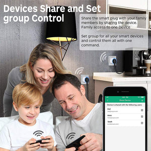 bakibo Presa Intelligente Wifi Compatibile con Alexa Echo, Google Home 2 Pcs - Ilgrandebazar