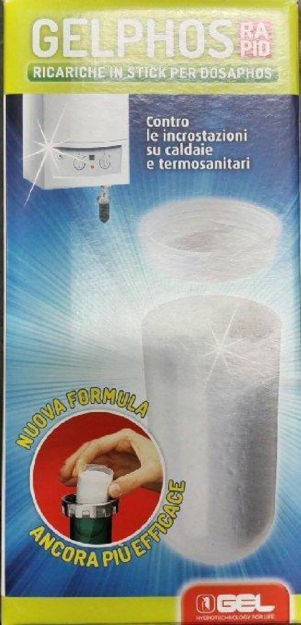 Ricariche Gelphos Rapid 8 cartucce Gel Made In Italy Bianco - Ilgrandebazar