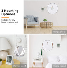 Carica l'immagine nel visualizzatore di Gallery, Termometro Ambiente Interno, Igrometro Digitale per Misurare l'ambiente Domestico, Professionale Portatile ad alta Precisione Termometro Misuratore Umidità Con Tasti Touch e Retroilluminazione