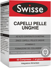 Carica l'immagine nel visualizzatore di Gallery, Swisse Integratore Capelli Pelle Unghie, Integratore Alimentare con Biotina, Zinco, Vitamina C, Ferro, Silicio ed estratto di Cardo mariano, 60 Compresse