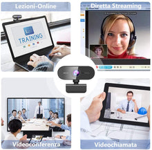 Carica l&#39;immagine nel visualizzatore di Gallery, NIYPS Webcam per PC con Microfono Full HD 1080P Webcam USB per PC Fisso,Laptop y Mac,USB 2.0 Videocamera per Videochiamate, Studio, Conferenza, Registrazione, Gioca a Giochi e Lavoro a Casa