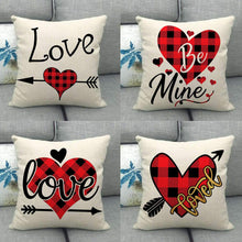 Carica l&#39;immagine nel visualizzatore di Gallery, WENTS Cuscino San Valentino 4PCS Red Love Federa per 45 x 45 cm - Ilgrandebazar