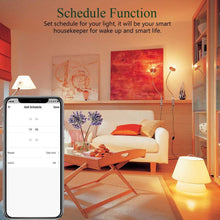 Carica l&#39;immagine nel visualizzatore di Gallery, bakibo Lampadina Wifi Intelligente Led Smart Dimmerabile 9W 1000Lm, E27 Multicolore Lampadina Compatibile con Alexa e Google Home, A19 90W Equivalente RGBCW Colore Cambiante Lampadina, 2 Pcs