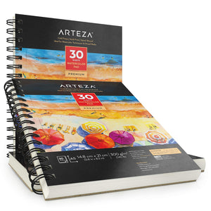 Arteza Blocco Disegno Acquerello A5 (14.8 x 21 cm), Set - Ilgrandebazar