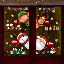 Carica l&#39;immagine nel visualizzatore di Gallery, QIANS Natale Vetrofanie Murali Fai da Te Finestra Decorazione Vetrina Wallpaper Adesivi Impermeabile Facile da Usare(Ciao)