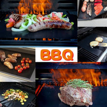 Carica l'immagine nel visualizzatore di Gallery, YOWAO Tappetini da Barbecue, Il Tappetino Antiaderente in Teflon BBQ Griglia Tappetini - Facile da Pulire, Riutilizzabile, Durevole, Resistente al Calore(Set di 6 )