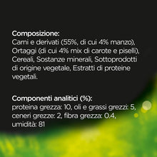 Carica l'immagine nel visualizzatore di Gallery, Cesar Selezioni dell'Orto Cibo per Cane, Delicato Paté con Manzo e Verdurine, senza coloranti éd aromi artificiali 150 g - 14 Vaschette