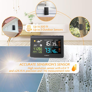 X-Sense - Stazione meteorologica Wireless con sensore Esterno, termometro...