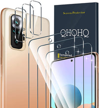 Carica l'immagine nel visualizzatore di Gallery, QHOHQ 3 Pezzi Pellicola Protettiva per Xiaomi Redmi Note 10 PRO/Note 10 PRO Max con 3 Pezzi Fotocamera Pellicola Protettiva,Vetro Temperato Membrana,Durezza 9H - HD - Anti-Graffio - Facile Installare