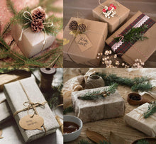 Carica l&#39;immagine nel visualizzatore di Gallery, ABSOFINE 328 Feet Juta mollette in Legno Naturale con 100PCS Carta Marrone - Ilgrandebazar