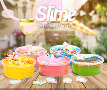 Carica l'immagine nel visualizzatore di Gallery, Kit Completo per Slime Unicorno – 20 Colori Slime Kit per Ragazze Giocattoli con 10 Glitter in Polvere(Tutto Incluso)