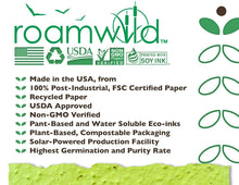 Carica l&#39;immagine nel visualizzatore di Gallery, Carta per seminare in diverse forme, confezione da 100 pezzi Flower - Ilgrandebazar