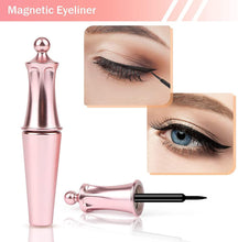 Carica l&#39;immagine nel visualizzatore di Gallery, Ciglia magnetiche, kit per ciglia e eyeliner magnetici aggiornati Aikvigss, ciglia magnetiche con eyeliner, ciglia finte 5 paia con pinzette, facili da indossare