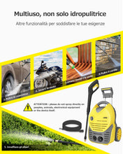 Carica l&#39;immagine nel visualizzatore di Gallery, oasser Idropulitrice ad Alta Pressione a Freddo, 1600W, 140bar, 420L/H di... - Ilgrandebazar