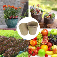 Carica l&#39;immagine nel visualizzatore di Gallery, DECARETA 100 Pezzi Vasi Biodegradabili Vasetti di Torba con 100 8 * 8cm - Ilgrandebazar