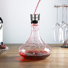 Carica l&#39;immagine nel visualizzatore di Gallery, BEYIMEI Decanter per Vino - Caraffa di Cristallo 100% Senza Piombo - Decantatore Aeratore per Rosso - Accessori Regali per la Degustazione del Vino, Compleanno, Matriminio (1700 ml)