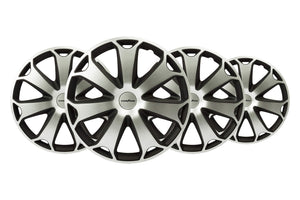 Goodyear GOD9043 Set di 4 Copricerchi Daytona, 15", Argento/Nero - Ilgrandebazar
