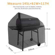 Carica l&#39;immagine nel visualizzatore di Gallery, IZUKU Copertura Barbecue Impermeabile Telo Protettivo per BBQ Grill PRO, nero - Ilgrandebazar