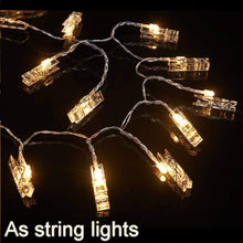 Carica l&#39;immagine nel visualizzatore di Gallery, Cookey LED Foto Clip Stringa Illuminazione - 40 Clips 5M 3 AA Batterie - Ilgrandebazar
