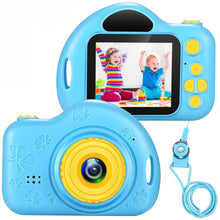 Carica l'immagine nel visualizzatore di Gallery, Fotocamera per Bambini Giocattolo Videocamera Digitale per Bambini Giocattoli Regalo Per Bambini Schermo HD da 2 pollici 1080P 32 GB TF Card da 3 a 12 anni Ragazzi e Ragazze … (blu)