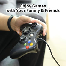 Carica l&#39;immagine nel visualizzatore di Gallery, Dhaose Xbox 360 Game Controller, Wired Game Controller Gamepad controller di design ergonomico migliorato per Xbox 360 PC Windows 7/ 8 / 10